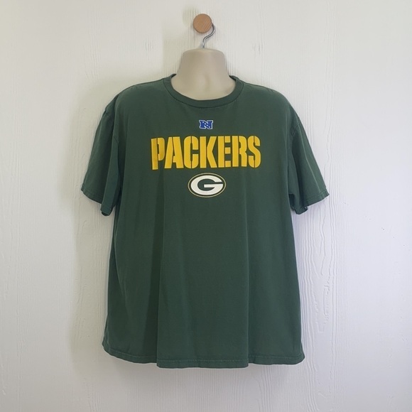 NFL Team Apparel - Vintage Green Bay Packers Green And Yellow Graphic Tee  XL - Picture 2 of 9